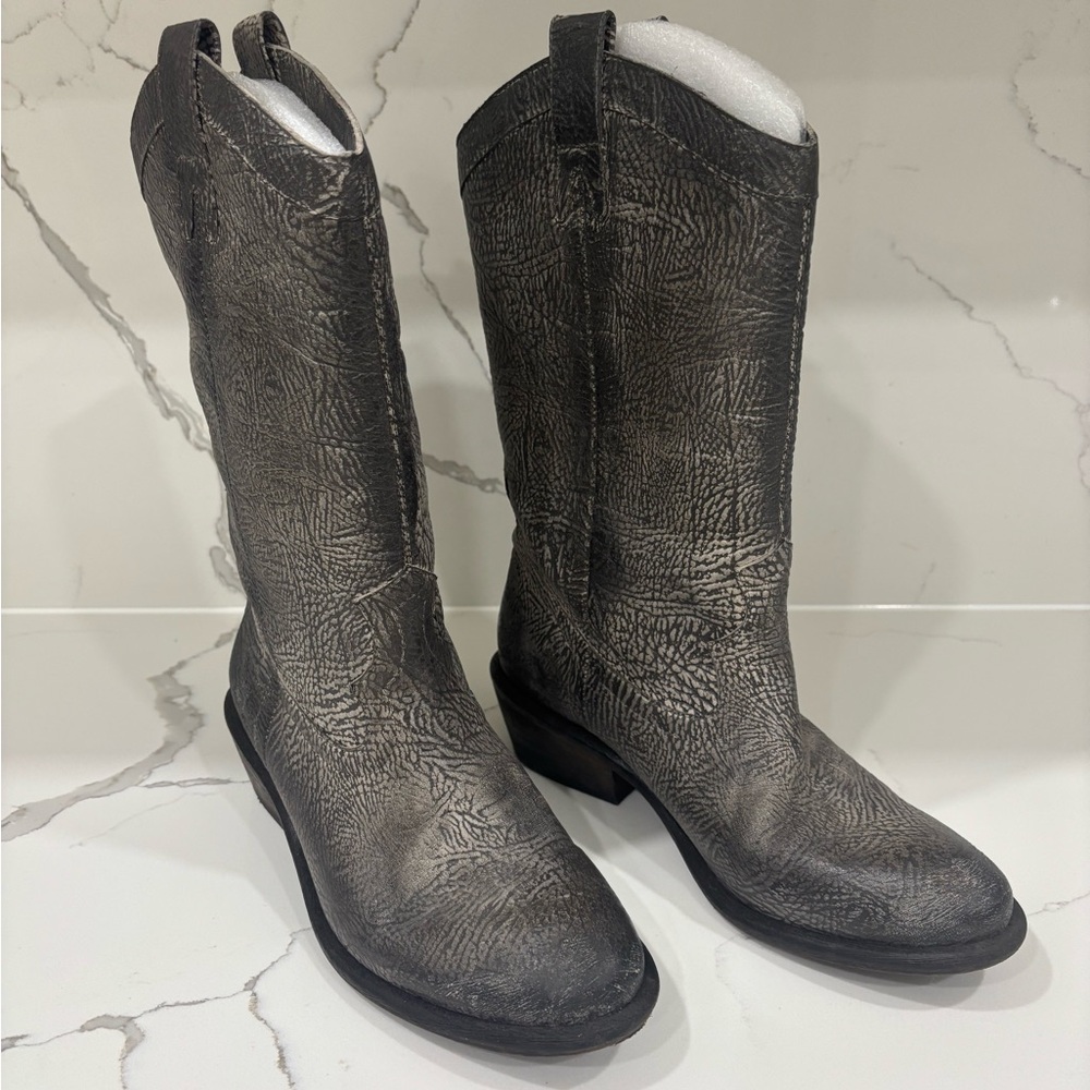 Jessica Simpson Gray Leather Women's Boots